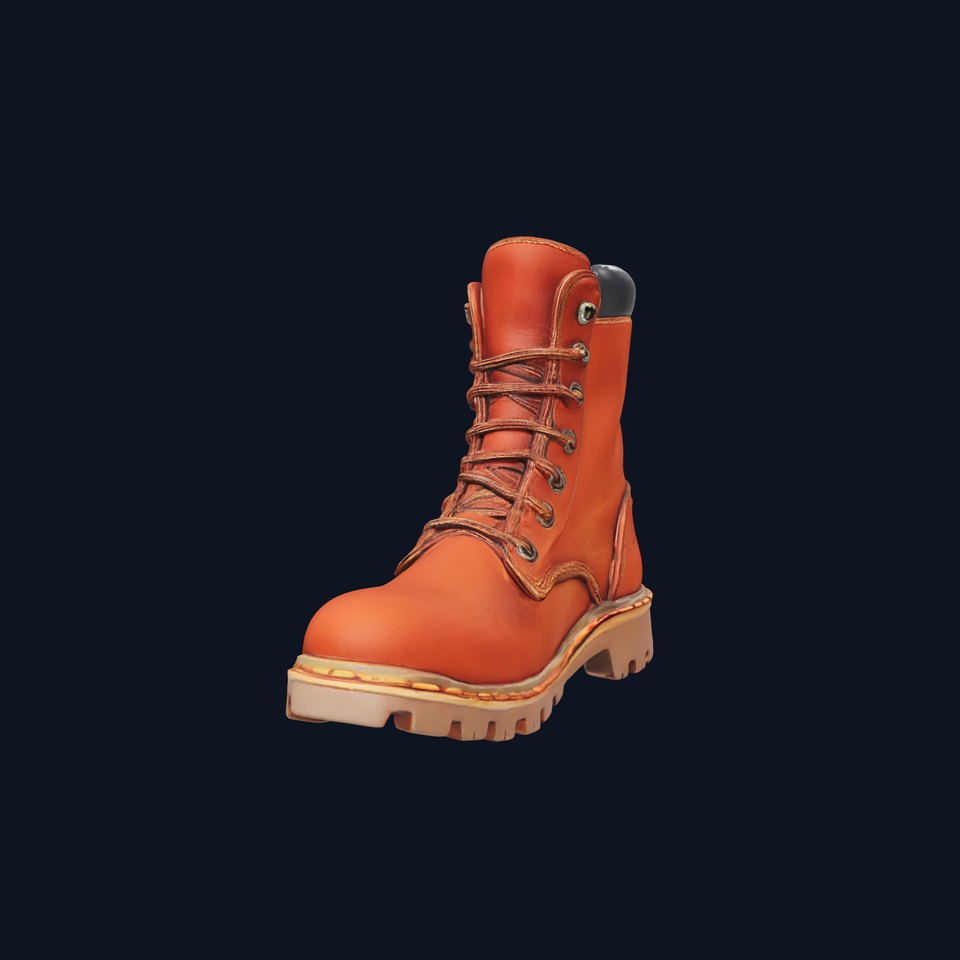 Leather Timber Boot model pack